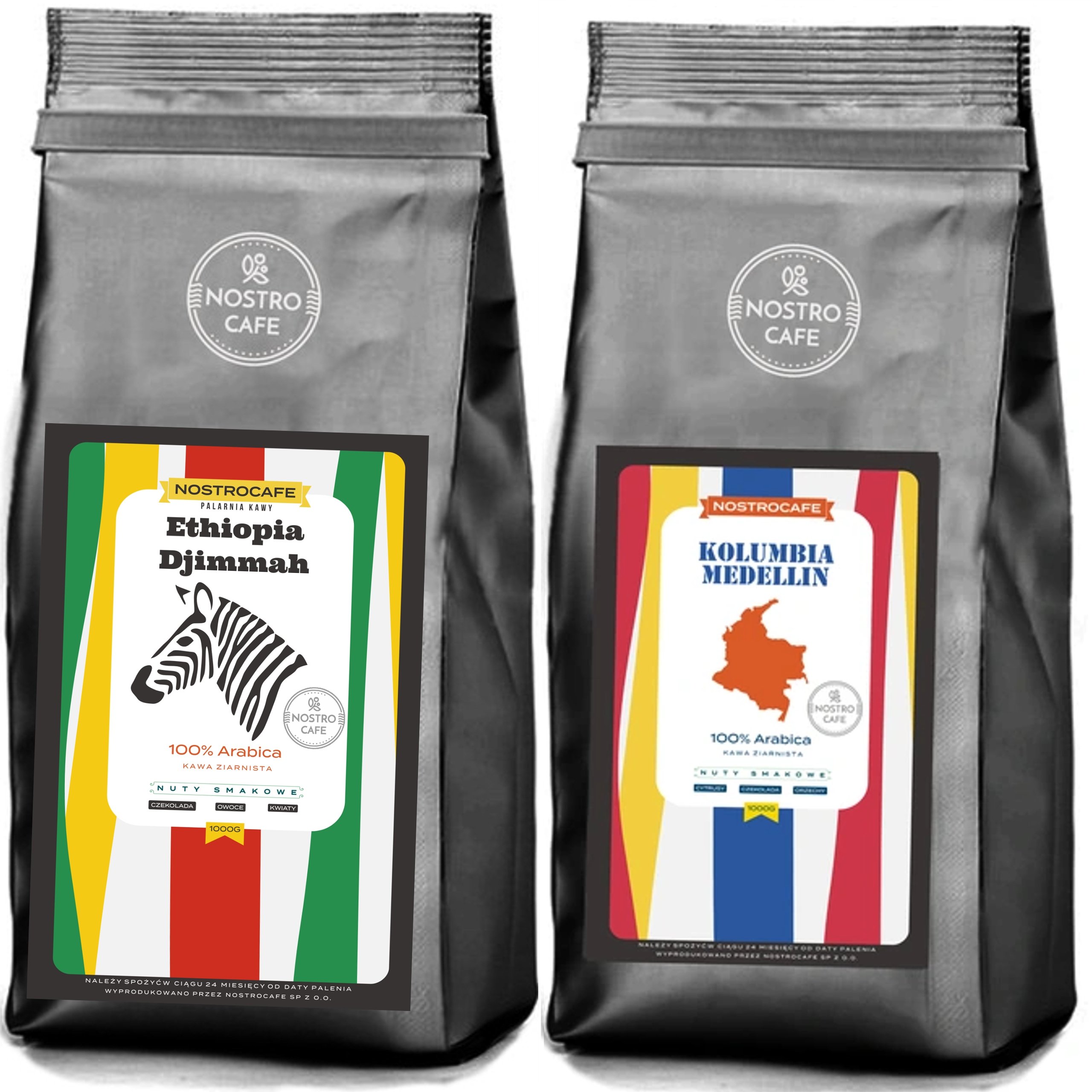 Kawa Ziarnista 2KG Kolumbia Etiopia Dijmmah