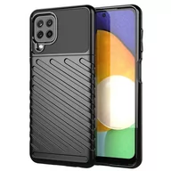 Etui i futerały do telefonów - Thunder Case elastyczne pancerne etui pokrowiec Samsung Galaxy A22 4G czarny - miniaturka - grafika 1