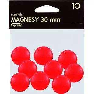 Grand Magnes 30mm czerwony 10szt - Magnesy - miniaturka - grafika 1