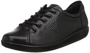 Ecco Damskie Soft 2.0, Sneakersy, Czarny, 38 EU - Sneakersy damskie - miniaturka - grafika 1