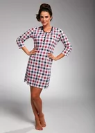 Piżamy ciążowe - KOSZULKA CORNETTE PD-651/183 (kolor granat - róż, rozmiar S) - miniaturka - grafika 1