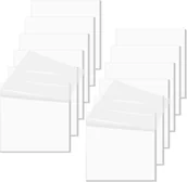 Etykiety samoprzylepne i bloki etykiet - KARTECZKI SAMOPRZYLEPNE PRZEZROCZYSTE WODOODPORNE 76x76mm x600 +ZNACZNIKI - miniaturka - grafika 1