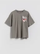 Koszulki dla dziewczynek - Reserved - Bawełniany t-shirt Squishmallows - ciemnoszary - miniaturka - grafika 1