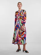 Sukienki - YAS Sukienka koszulowa 26027838 Kolorowy Regular Fit - miniaturka - grafika 1