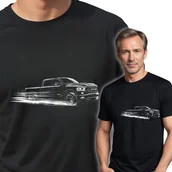 Koszulki męskie - Męska koszulka Dodge RAM Pickup czarny T-SHIRT z nadrukiem BAWEŁNA 3XL - miniaturka - grafika 1