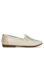 Mokasyny damskie - Rieker Mokasyny L6350-60 Beżowy - miniaturka - grafika 1