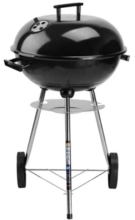 Okrągły czarny grill węglowy z pokrywą R1-T63 - Grille - miniaturka - grafika 1