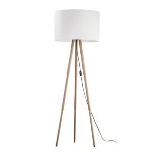 TK Lighting Lampa podłogowa na trójnogu Tokyo Biała/Buk 5299 - Lampy stojące - miniaturka - grafika 1