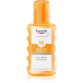 Balsamy i kremy do opalania - Eucerin Sun Sun transparentny spray do opalania SPF50+ 200ml - miniaturka - grafika 1