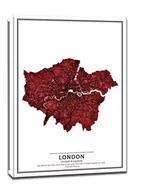 Obrazy i zdjęcia na płótnie - Crimson Cities, London - obraz na płótnie Wymiar do wyboru: 20x30 cm - miniaturka - grafika 1