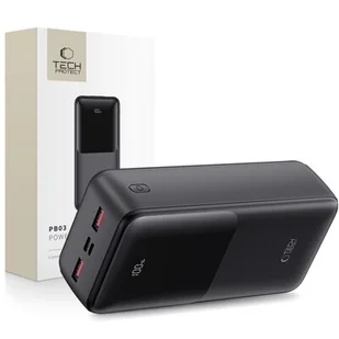Powerbank TECH-PROTECT PB03 30000 mAh 22.5W Czarny - Powerbanki - miniaturka - grafika 1