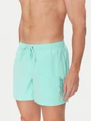 Kąpielówki męskie - Quiksilver Szorty kąpielowe Spl Fineline Volley 15 EQYJV04141 Turkusowy Regular Fit - miniaturka - grafika 1