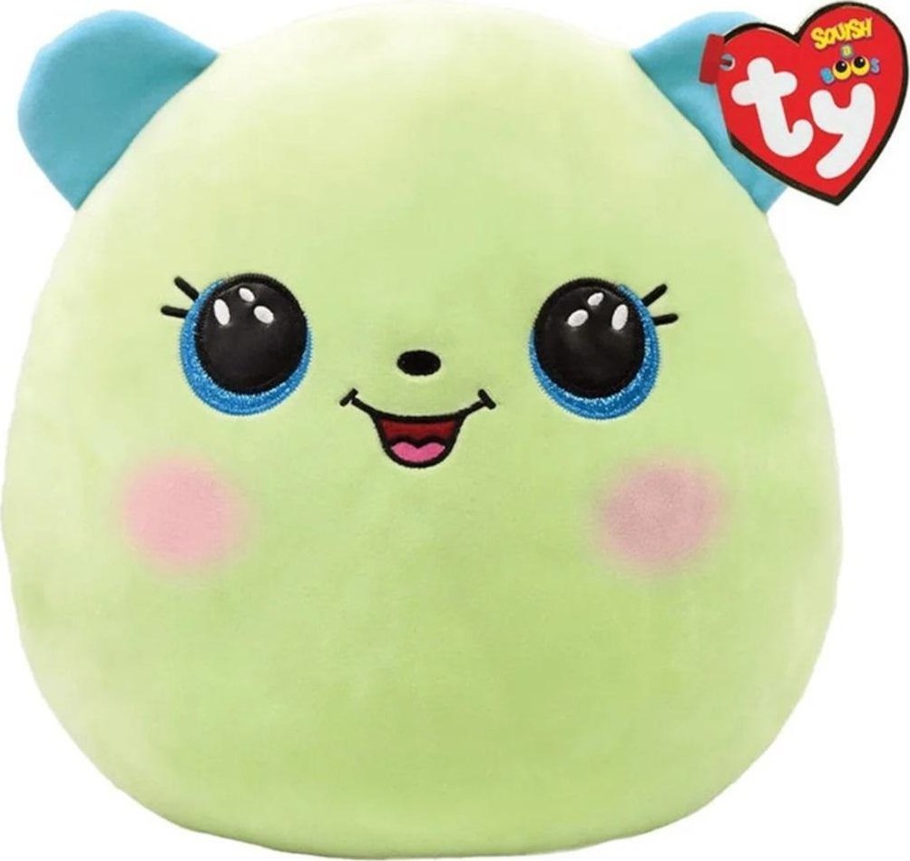TY Squishy Beanies Clover - zielony miś 30cm