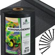 Agrowłókniny - Agrowłóknina mata antychwastowa czarna 1,6x50m + 50 Szpilek - miniaturka - grafika 1