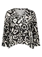 Bluzki damskie - Vero Moda Bluzka w kolorze czarno-kremowym - miniaturka - grafika 1
