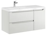 Szafki łazienkowe - Szafka Wisząca Z Umywalką ETH 90 cm D Lewa - Kaszmir Mat - miniaturka - grafika 1