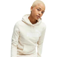 Bluzy sportowe damskie - Bluza z kapturem Puma Ess Logo Hoodie Fl S, Kobiety - miniaturka - grafika 1