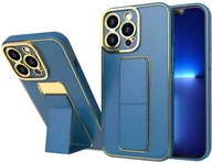 Etui i futerały do telefonów - New Kickstand Case etui do iPhone 13 Pro Max z podstawką niebieski - miniaturka - grafika 1