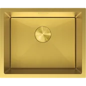 Zlewozmywaki - Mexen Trixo zlewozmywak stalowy 1-komorowy 540 x 440 mm, złoty HC - 6414541000-55HC - miniaturka - grafika 1