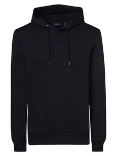 Gant - Męska bluza z kapturem, niebieski - Bluzy męskie - miniaturka - grafika 1