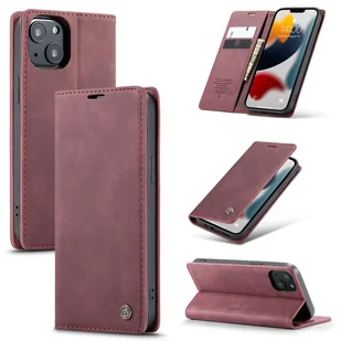 Etui König Design kompatybilne ze skórzanym etui na telefon komórkowy Apple iPhone 13 mini - Etui na telefon komórkowy czerwone - Etui i futerały do telefonów - miniaturka - grafika 1