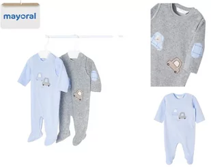 Zestaw 2 Pajacyków Chłopięcych Bawełna 65 - Pajacyki dla niemowląt - miniaturka - grafika 1