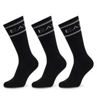 Skarpetki męskie - Skarpety długie EA7 Emporio Armani 7X000381 AF18572 MC419 Czarny - miniaturka - grafika 1