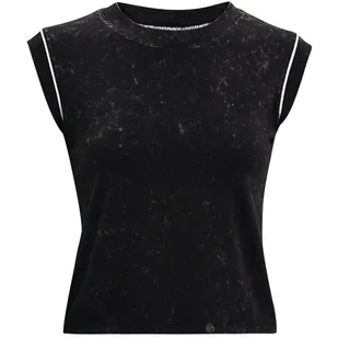 Koszulka damska Under Armour  Run Anywhere Short Sleeve-BLK S - Koszulki sportowe damskie - miniaturka - grafika 1