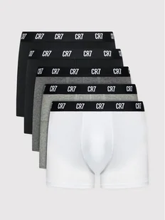 Cristiano Ronaldo CR7 Komplet 5 par bokserek Basic Trunk 5-Pack 8106-49-2400 Szary - Majtki męskie - miniaturka - grafika 1