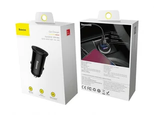 Ładowarka samochodowa Baseus, 2 x USB, Quick Charge 3.0, 30 W, 5 A, czarna. - Ładowarki samochodowe - miniaturka - grafika 2