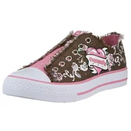 Buty dla dziewczynek - Skechers Shuffle First Crush 83215L BKPR dziewczęce sneakersy, brązowy - 28.5 EU - miniaturka - grafika 1