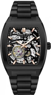 Zegarek Zegarek męski KENNETH COLE KCWGY0058601 czarny klasyczny skeleton - Zegarki męskie - miniaturka - grafika 1