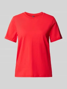 T-shirt o kroju regular fit z czystej bawełny model ‘RIA’ - Koszulki i topy damskie - miniaturka - grafika 1