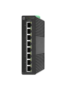 LevelOne IGS-2108P łącza sieciowe Zarządzany L2 Gigabit Ethernet (10/100/1000) Obsługa PoE Czarny - Pozostałe akcesoria sieciowe - miniaturka - grafika 1