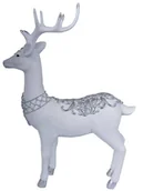 Figurki dekoracyjne - Figurka renifer stojący srebrny - miniaturka - grafika 1