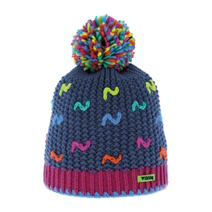 Dziecięca czapka z pomponem Viking Elis Kids tourquise - ONE SIZE - Czapki dla dzieci - miniaturka - grafika 1