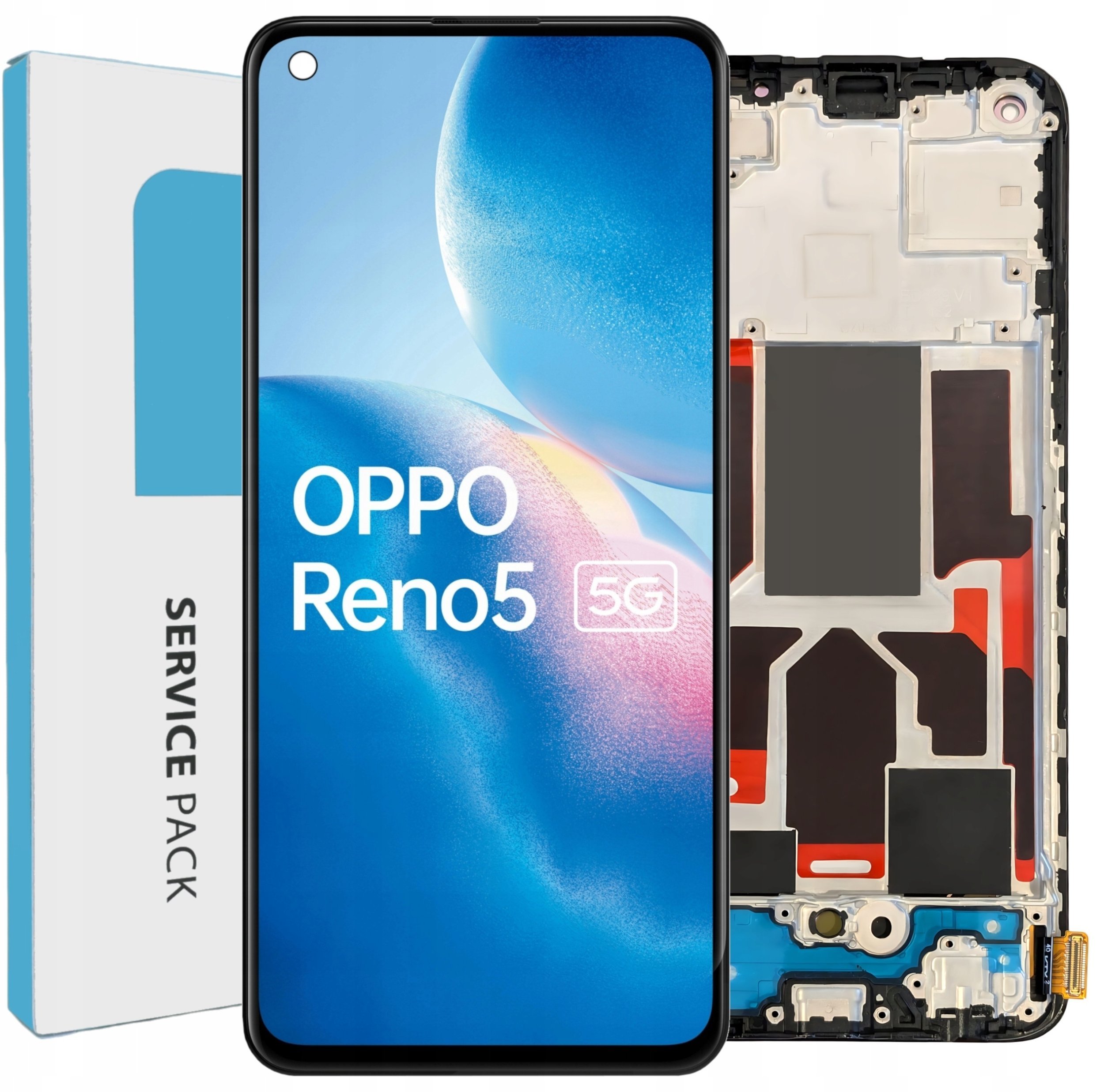 Wyświetlacz do Oppo Reno5 5G Ramka OLED Ekran LCD Oryginał Zila CPH2145 5904858343027