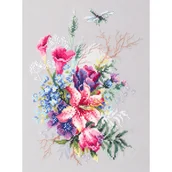 Pasmanteria - Haft krzyżykowy - Zestaw do haftu - Tulipany i lilie - miniaturka - grafika 1