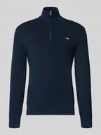 Swetry męskie - Sweter z dzianiny ze stójką - miniaturka - grafika 1