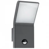 Lampy ogrodowe - Masterled Clark LED kinkiet elewacyjny z czujnikiem ruchu grafitowy - miniaturka - grafika 1