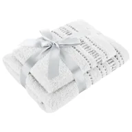 Ręczniki - Komplet ręczników Joly 30x50 50x90 biały - miniaturka - grafika 1