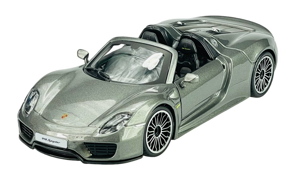 BBURAGO PORSCHE 918 SPYDER GRAFITOWY 1:24 21076