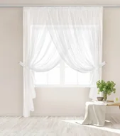 Firany - Firana 600 x 250 Dekoracyjna Emporio Taśma Biel - miniaturka - grafika 1