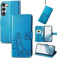 Etui i futerały do telefonów - Pokrowiec König Design kompatybilny z Samsung Galaxy A54 5G z syntetycznej skóry - Niebieskie etui na telefon komórkowy - miniaturka - grafika 1