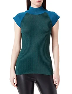 Bluzy damskie - Sisley Bluza damska, Teal 6e1, L - grafika 1