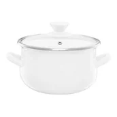 Garnki - Garnek EMALIA OLKUSZ Pyza Kremowy 22 cm - miniaturka - grafika 1