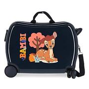 Walizki - Disney Bambi walizka dziecięca niebieska 50 x 39 x 20 cm sztywne ABS kombinowane zamknięcie boczne 34 l 1,8 kg 4 koła - miniaturka - grafika 1