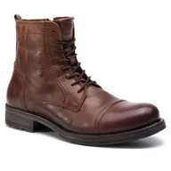 Botki męskie - Kozaki Jack&Jones Jfwrussel 12156000 Cognac - miniaturka - grafika 1