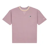 Koszulki i topy damskie - Koszulka dziecięca New Balance LAKG0038ICW  różowa - miniaturka - grafika 1