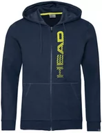 Bluzy sportowe męskie - Head Club Flynn Hoodie M dark blue yellow - miniaturka - grafika 1